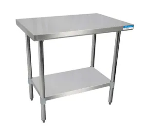 18" X 24" Stainless Steel Top Work Table w/ Stainless  Steel Legs and Shelf