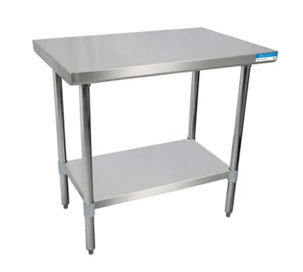 18" X 24" Stainless Steel Top Work Table w/ Stainless  Steel Legs and Shelf