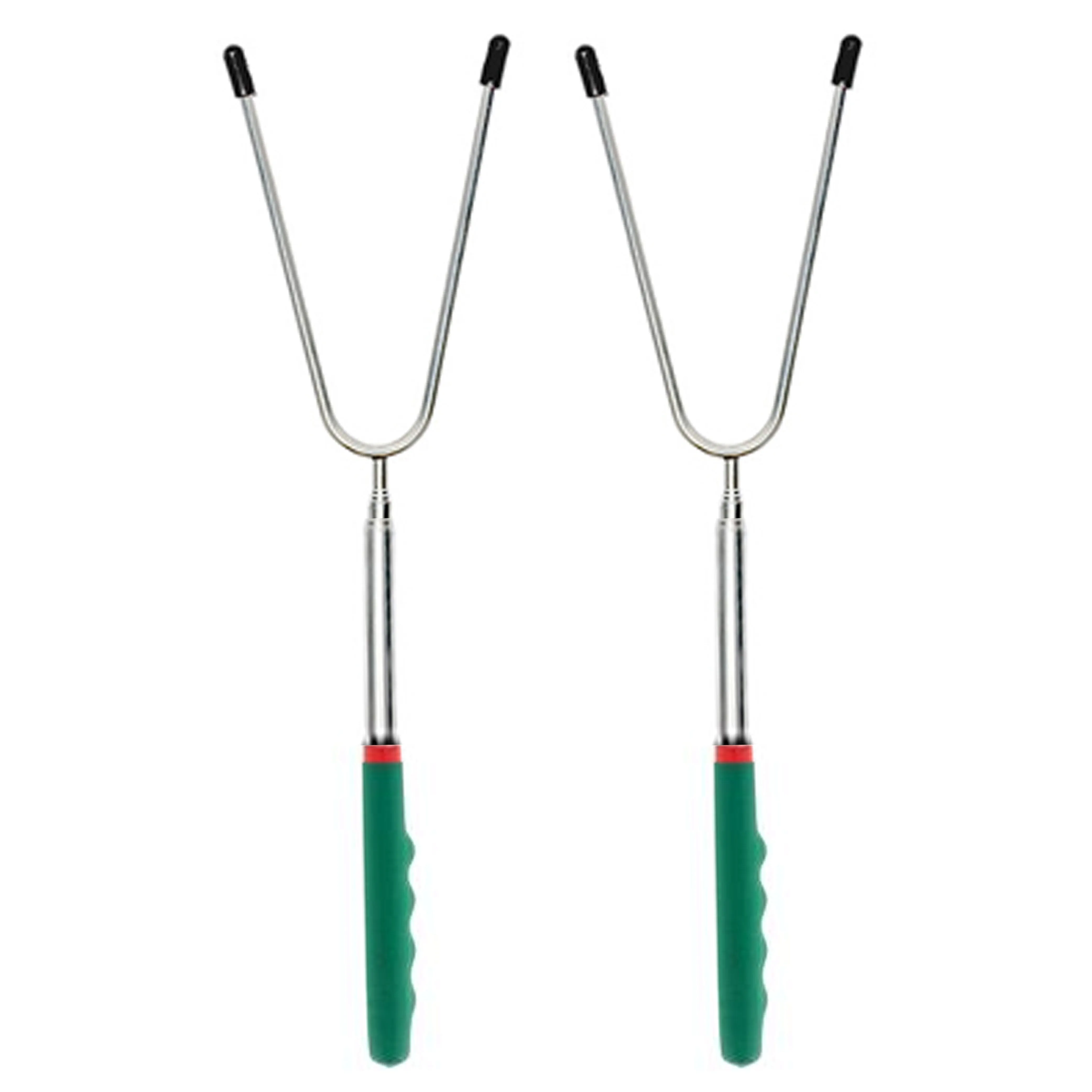 2 Extra Long 60" Telescopic Roasting Fork Extendable Hot Dog Marshmallow Bonfire
