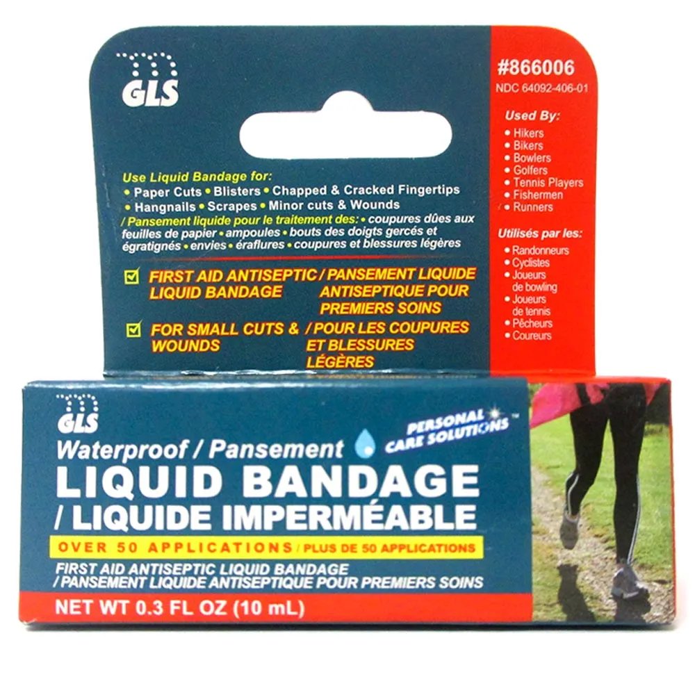 2 Liquid Bandage 0.3 oz Bottle Skin Wound Protective Film Waterproof Quick-dry