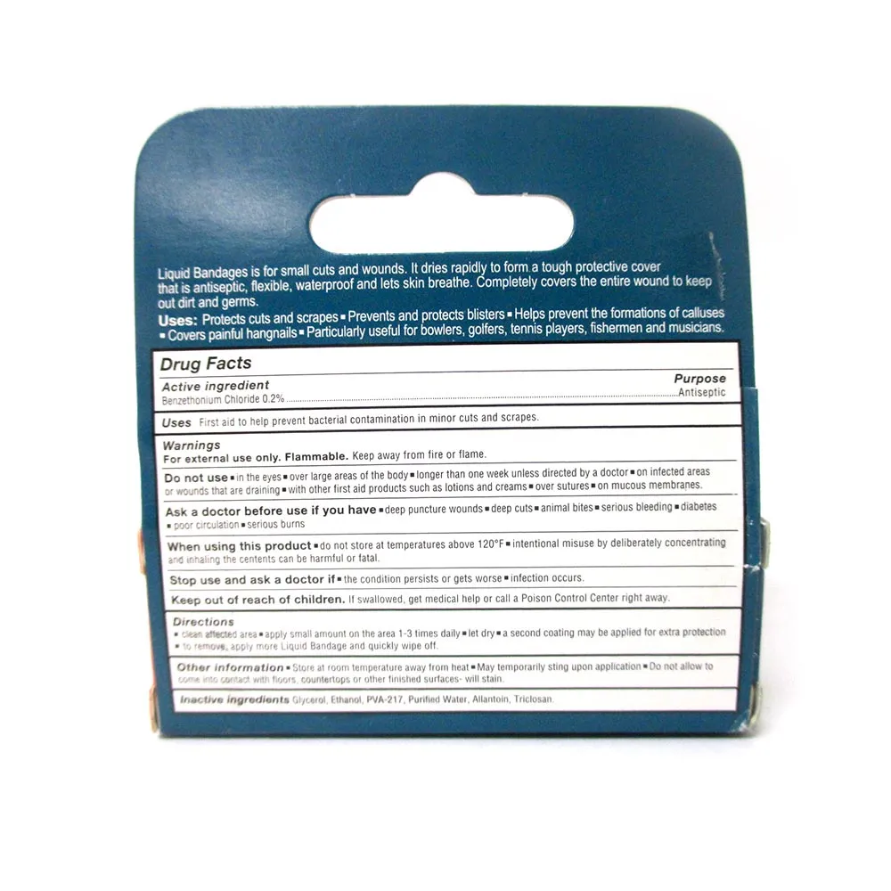 2 Liquid Bandage 0.3 oz Bottle Skin Wound Protective Film Waterproof Quick-dry