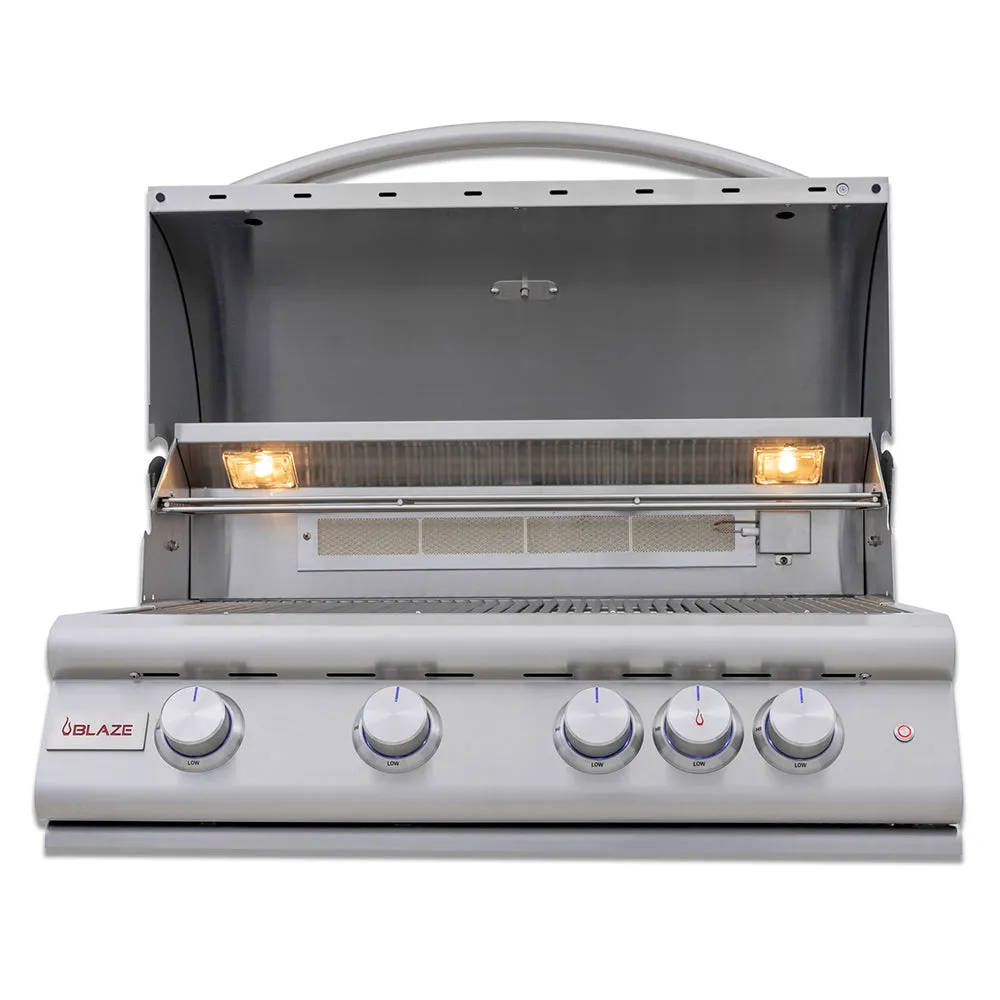 Blaze 32 Inch 4 Burner LTE Plus Stainless Steel Gas Grill BLZ-4LTE3-NG