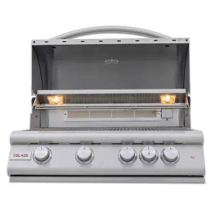 Blaze 32 Inch 4 Burner LTE Plus Stainless Steel Gas Grill BLZ-4LTE3-NG