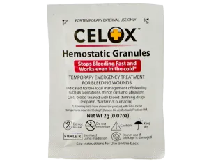 Celox Hemostatic Blood Clot Granules - 2 Gram Packs