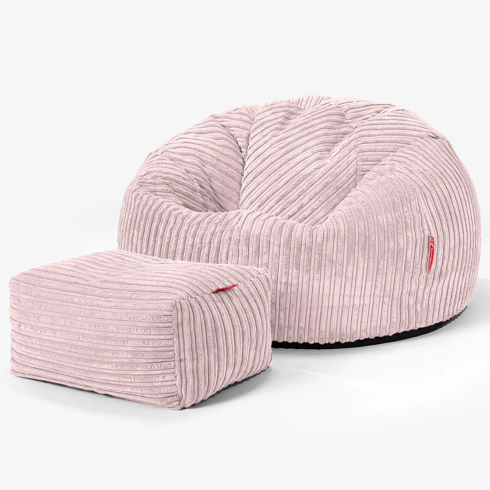 Classic Bean Bag Chair - Cord Blush Pink