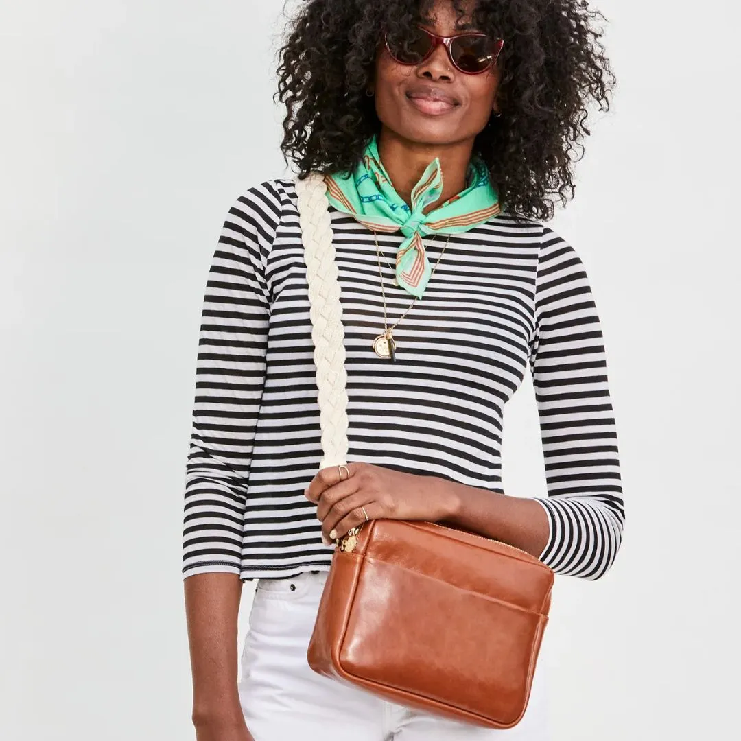 Crossbody Braided Rope Shoulder Strap (Cream)