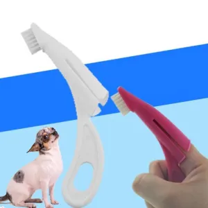 Ergonomic Design Finger Toothbrush for Pets