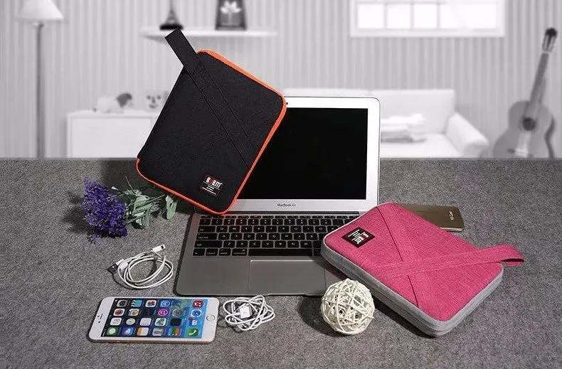 For Ipad Air Pro Unisex 7.9,9.7 Inch Digital Accessories Storage Case Hand & Tablet Bag