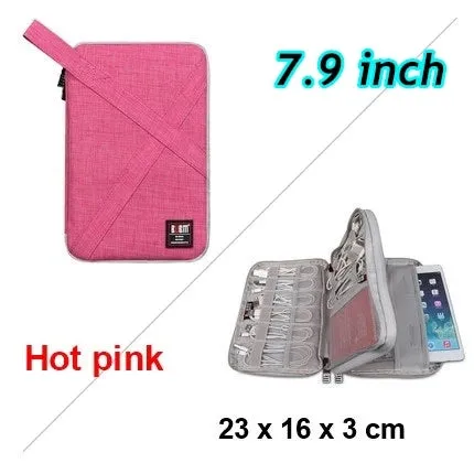 For Ipad Air Pro Unisex 7.9,9.7 Inch Digital Accessories Storage Case Hand & Tablet Bag
