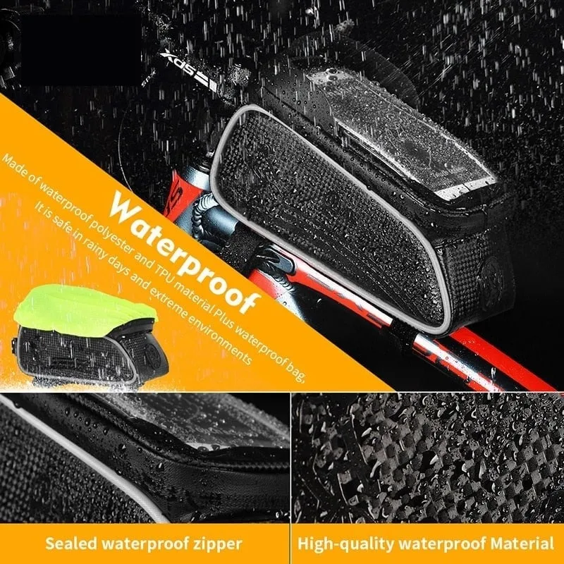 Front Tube Frame Phone Case Storage Upgraded Bicycle Bag