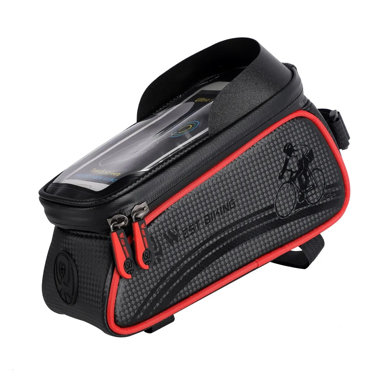 Front Tube Frame Phone Case Storage Upgraded Bicycle Bag