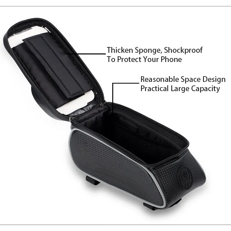 Front Tube Frame Phone Case Storage Upgraded Bicycle Bag