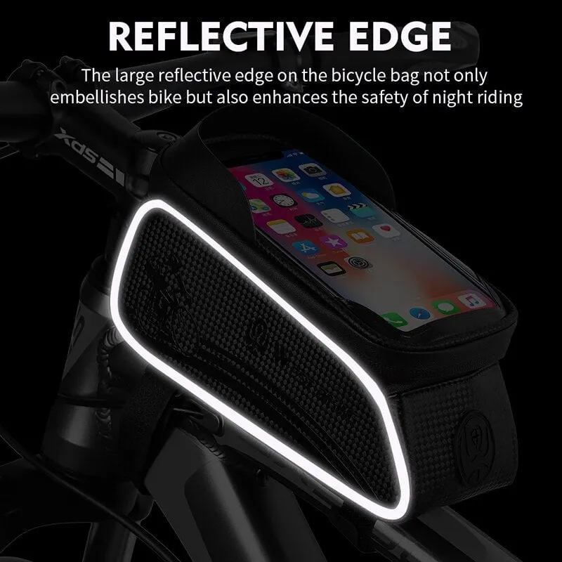 Front Tube Frame Phone Case Storage Upgraded Bicycle Bag