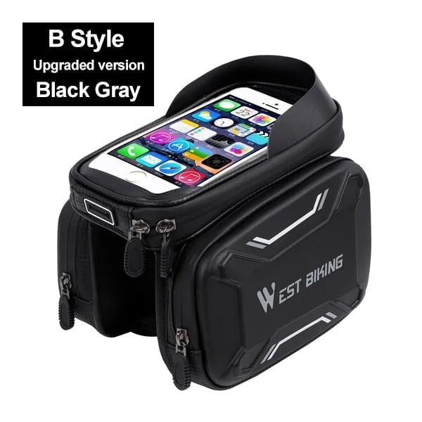 Front Tube Frame Phone Case Storage Upgraded Bicycle Bag