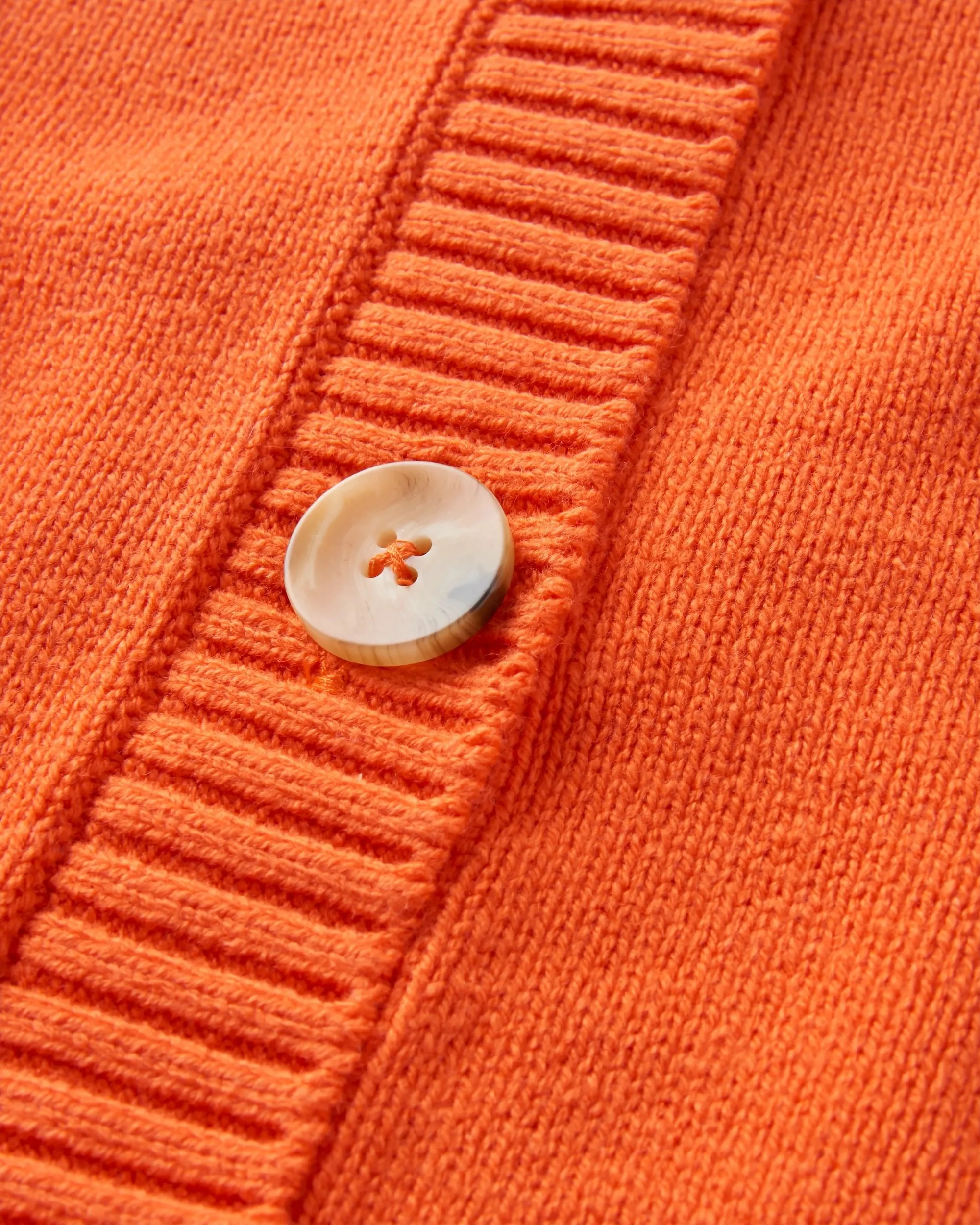 Grace Open Knit Cardigan - Ember Orange