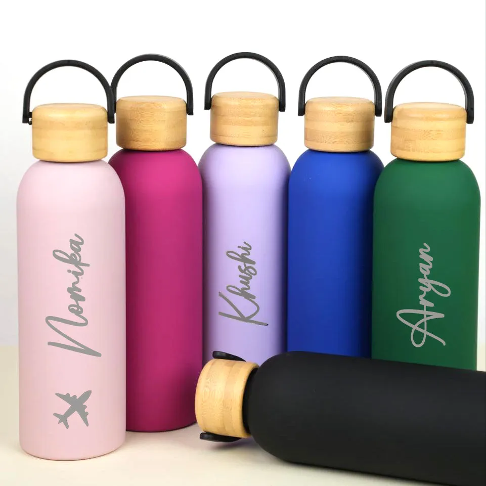 Insulated Bottle With Handle - Light Pink / Dark Pink / Lavender