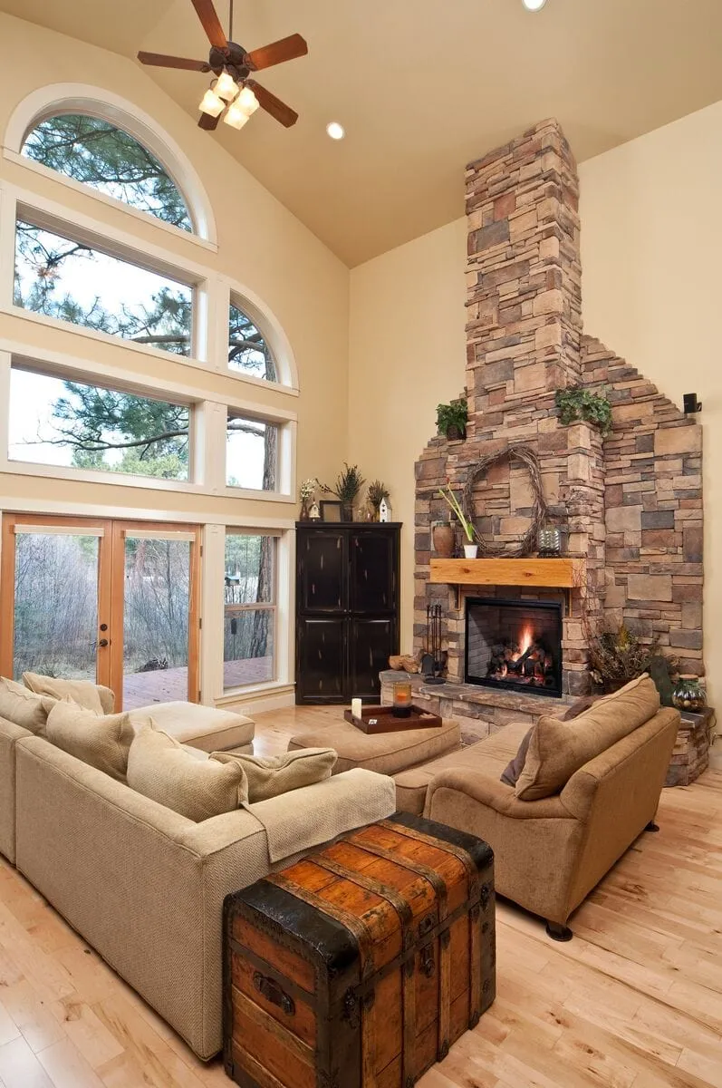 Majestic Biltmore 42" Wood-Burning Fireplace w/ Herringbone Brick Pattern SB80HB