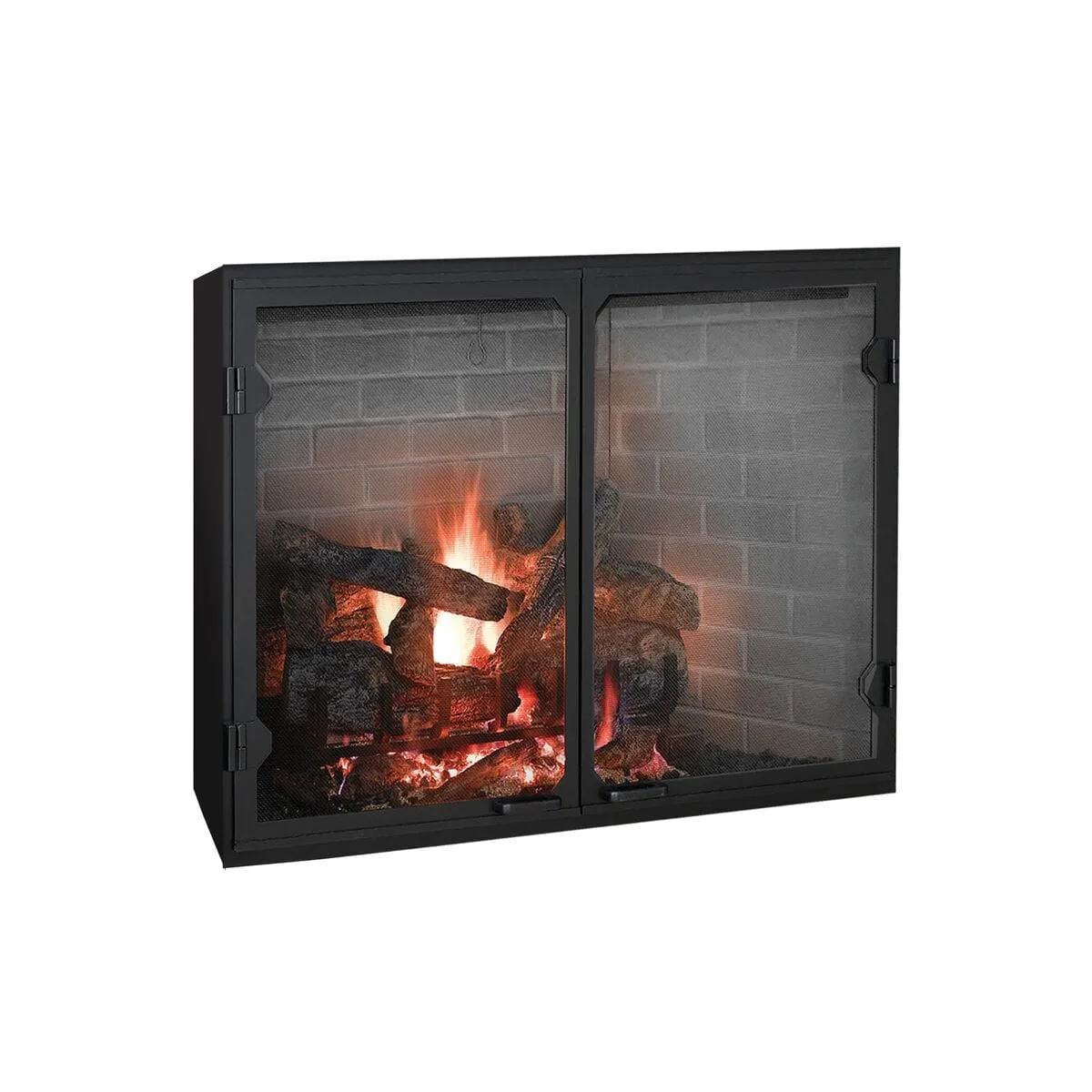 Majestic Biltmore 42" Wood-Burning Fireplace w/ Herringbone Brick Pattern SB80HB