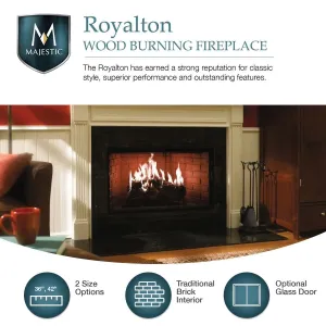 Majestic Royalton 42" Wood-Burning Fireplace BE42