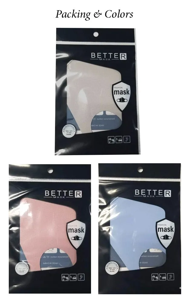 MSK02-1 Mix Color Reusable & Washable Fashion Protective Mask  (10pcs/1pk)