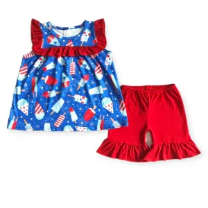 popsicles, ice cream & snow cones short set