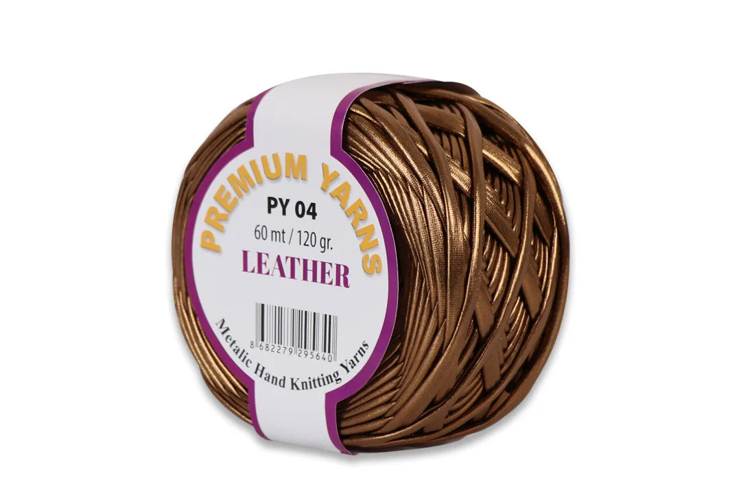 Premium Yarns Leather, 6 Colors, 4.23 oz / 65.6 yards