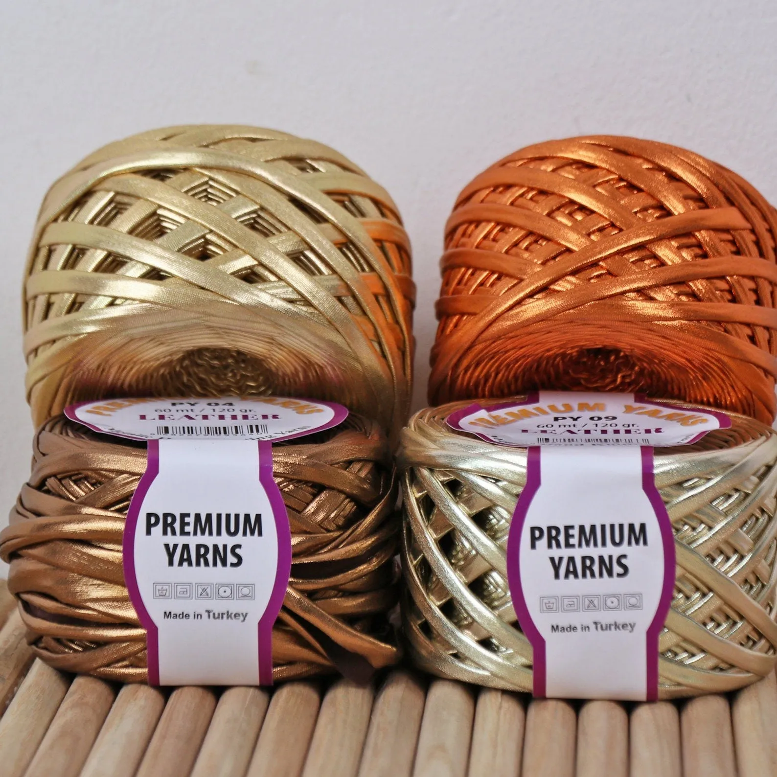 Premium Yarns Leather, 6 Colors, 4.23 oz / 65.6 yards