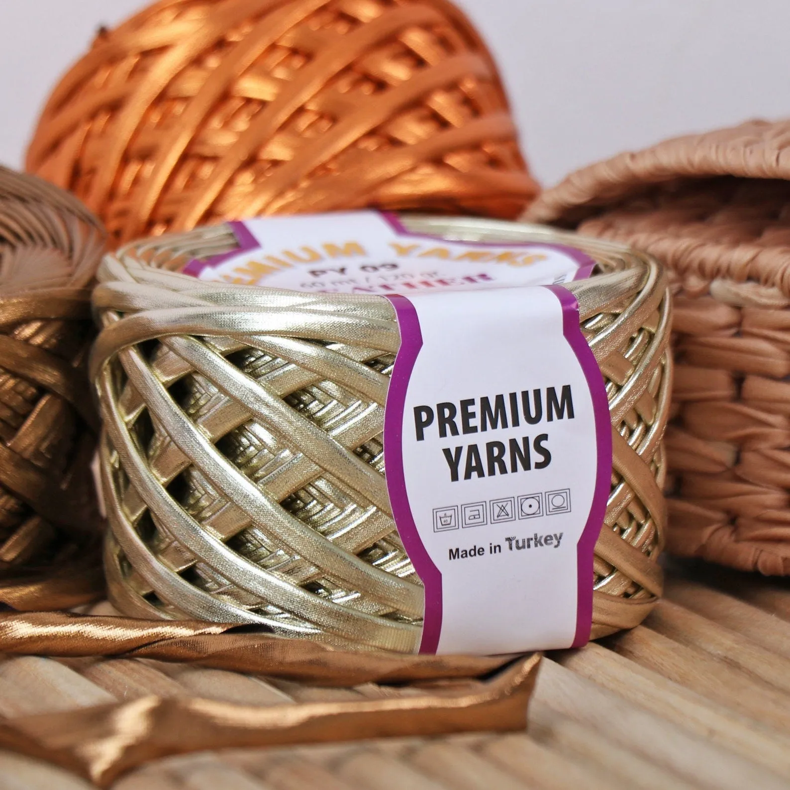 Premium Yarns Leather, 6 Colors, 4.23 oz / 65.6 yards