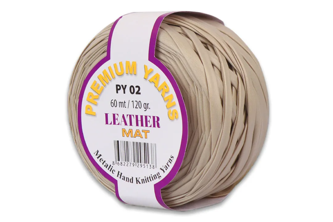 Premium Yarns Leather, 6 Colors, 4.23 oz / 65.6 yards