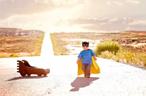 Reversible Solid Superhero Cape