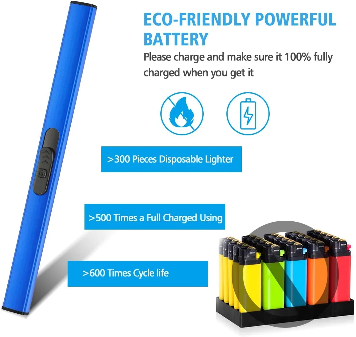 Single Arc Candle Lighter - Black