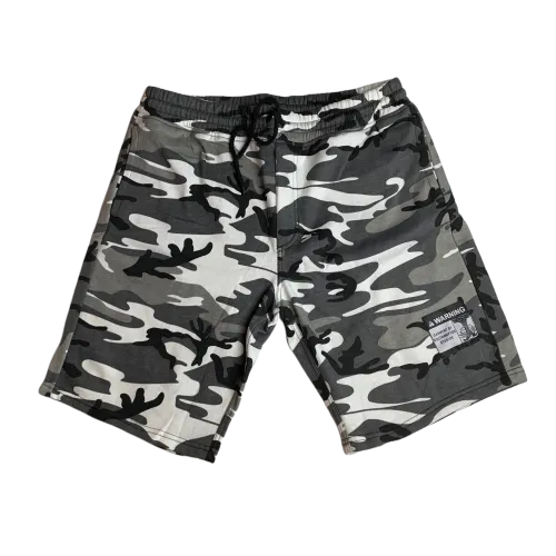 Snow Camo Warning Sweatshorts