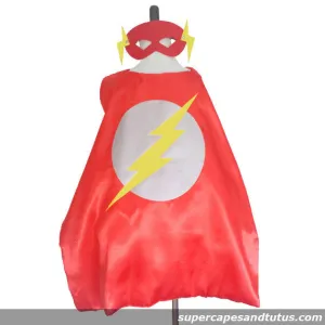 Super Lightning Superhero Cape and Mask