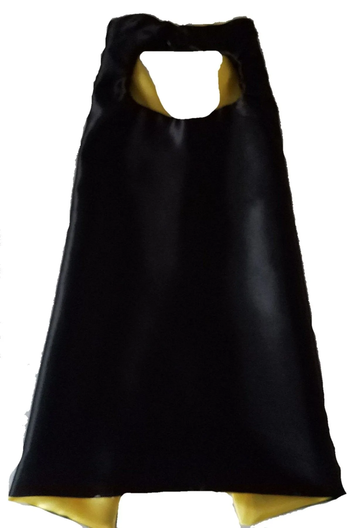 Superhero Cape Reversible Plain Yellow and Black