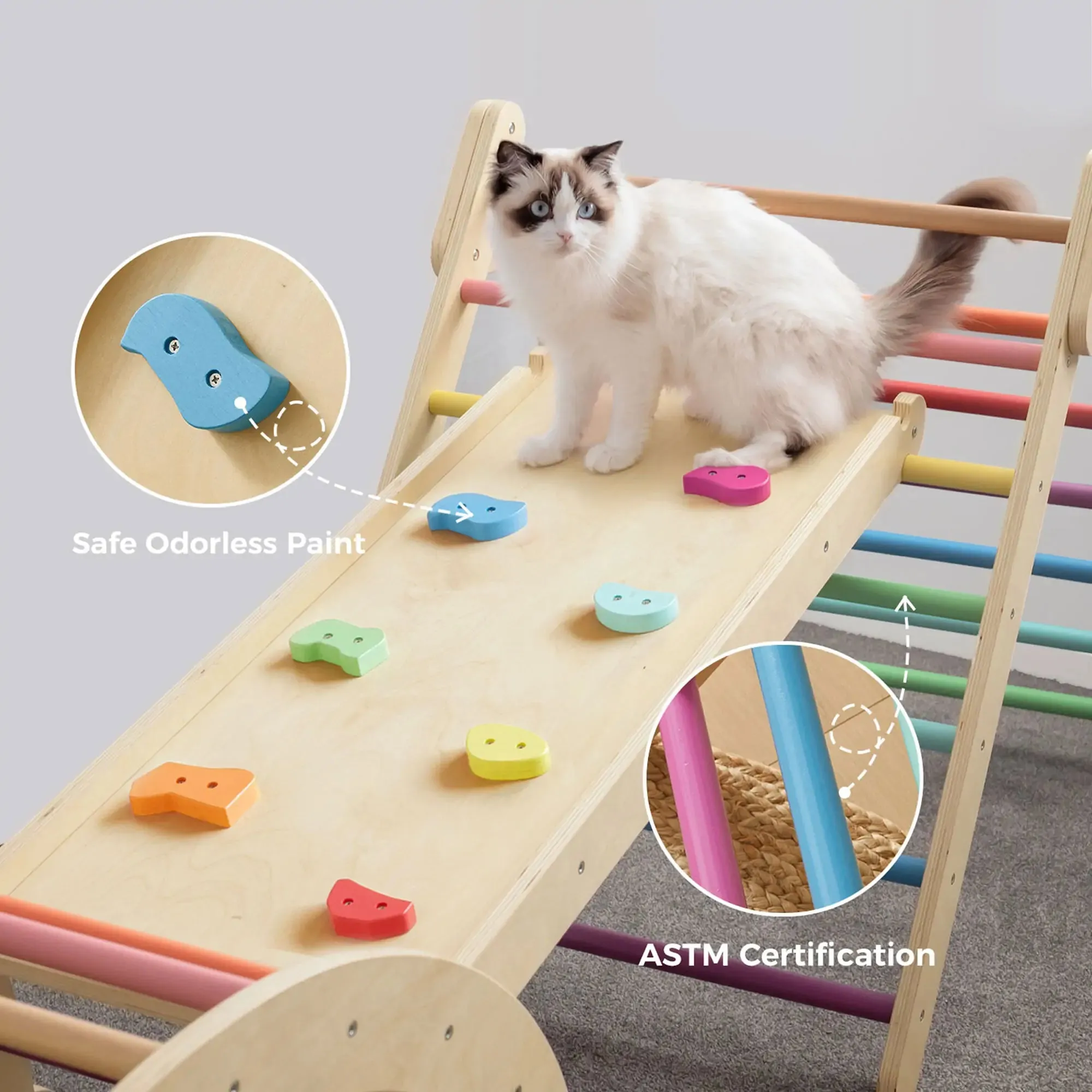Tiny Land 7-in-1 Rainbow Climbing Set