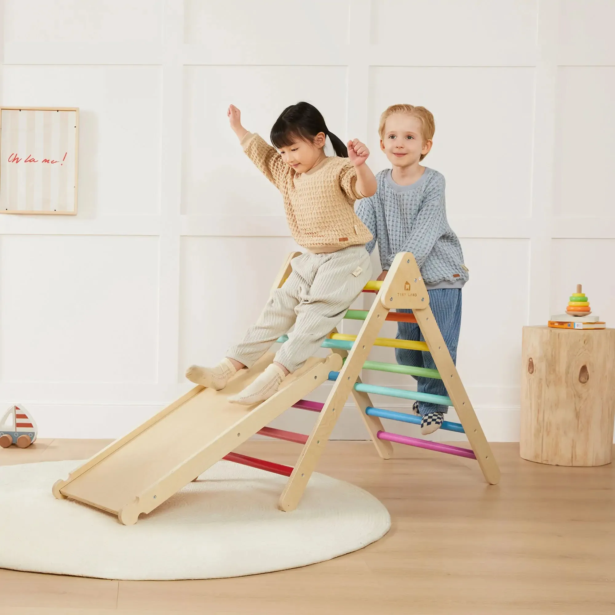 Tiny Land 7-in-1 Rainbow Climbing Set