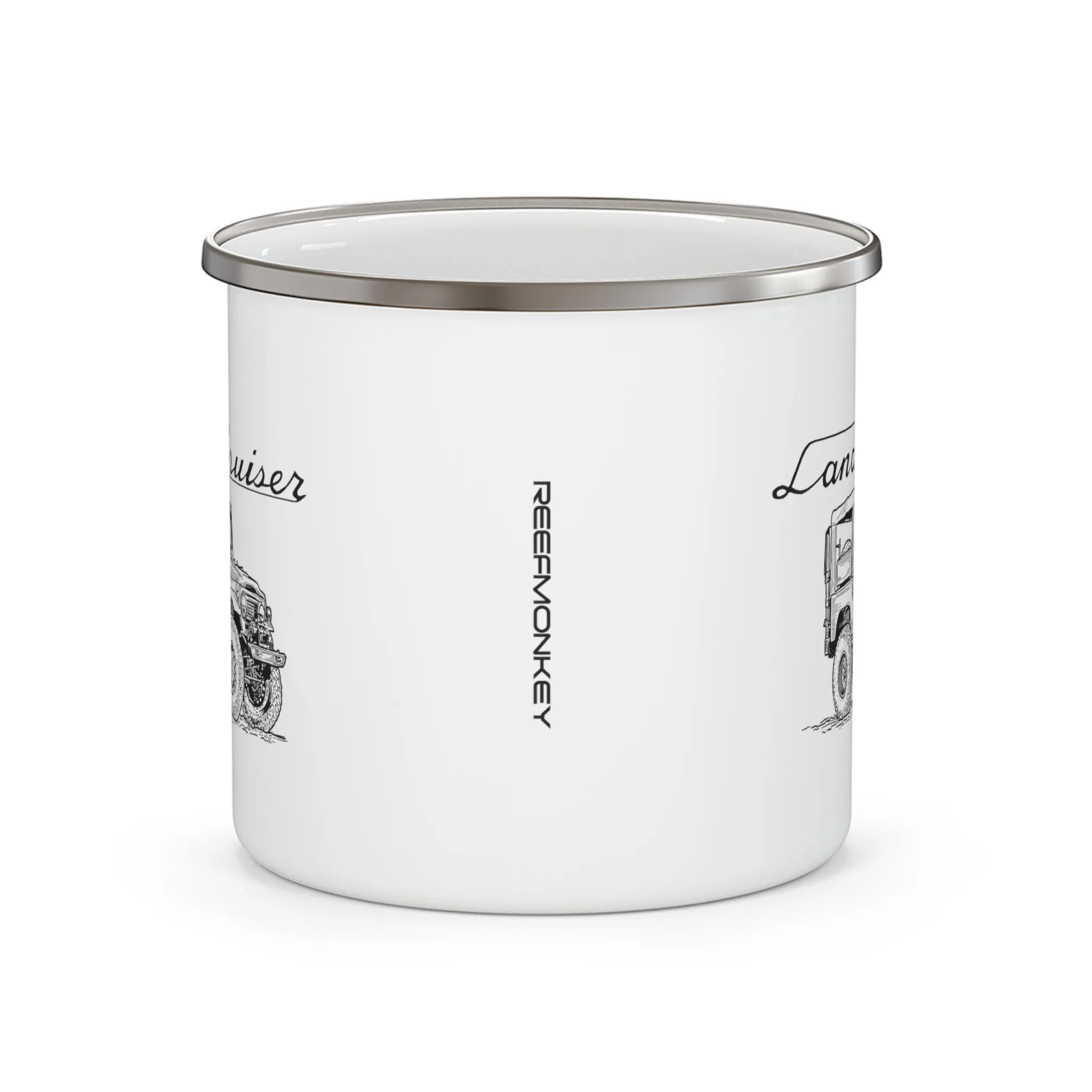 Toyota Land Cruiser FJ40 Enamel Campfire Mug - Reefmonkey Artist Prisma Denensi