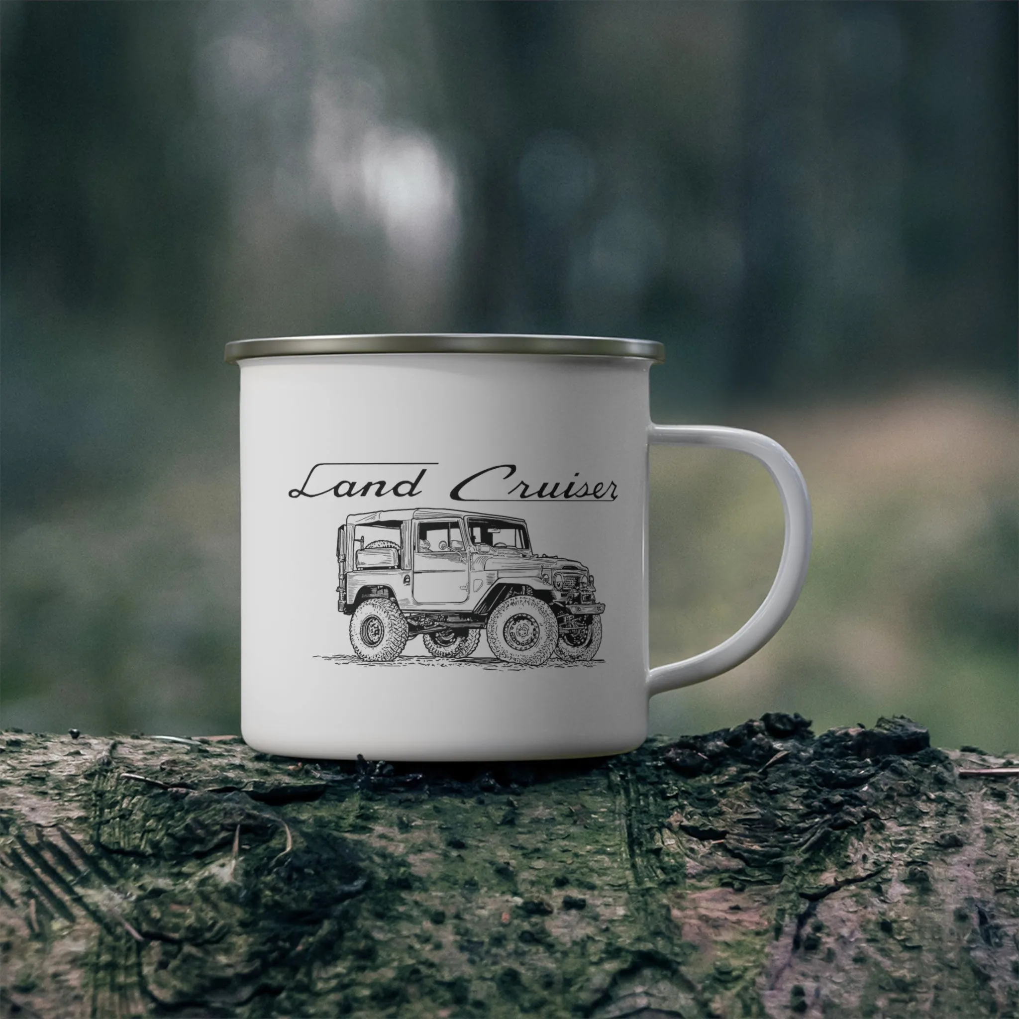 Toyota Land Cruiser FJ40 Enamel Campfire Mug - Reefmonkey Artist Prisma Denensi