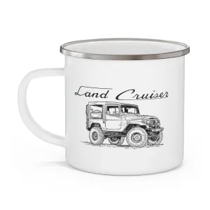 Toyota Land Cruiser FJ40 Enamel Campfire Mug - Reefmonkey Artist Prisma Denensi