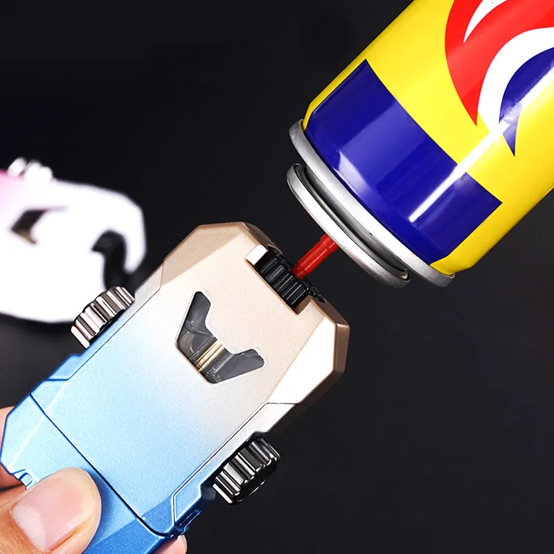 Xmas Sales - 50% OFF Cool Decompression Gyro Double Straight Punch Lighter