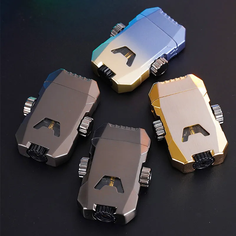 Xmas Sales - 50% OFF Cool Decompression Gyro Double Straight Punch Lighter