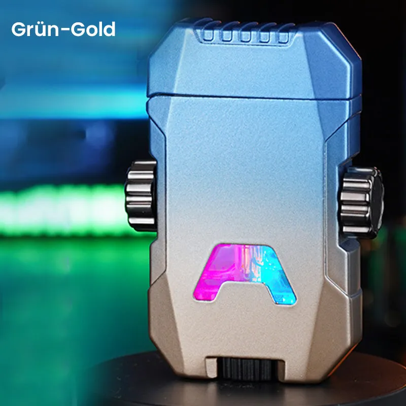 Xmas Sales - 50% OFF Cool Decompression Gyro Double Straight Punch Lighter