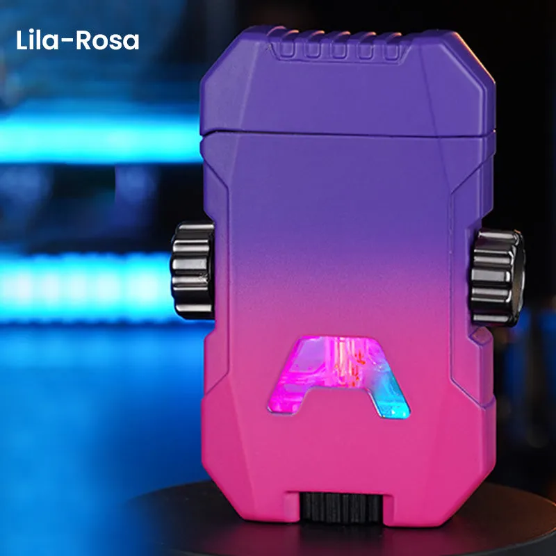Xmas Sales - 50% OFF Cool Decompression Gyro Double Straight Punch Lighter