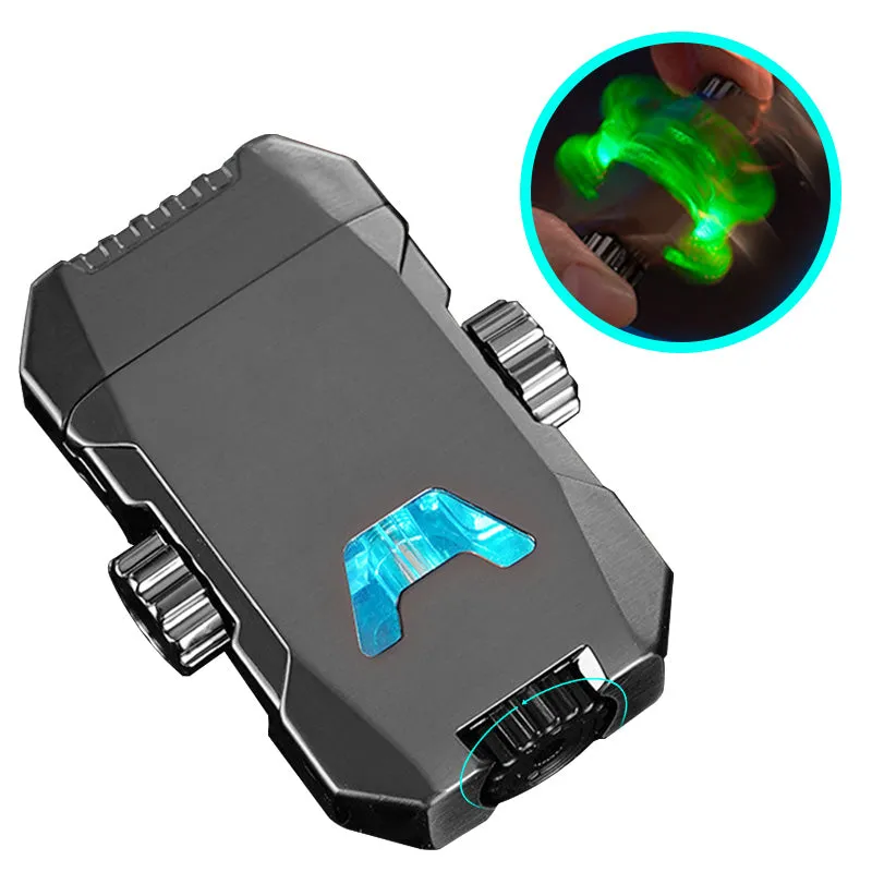 Xmas Sales - 50% OFF Cool Decompression Gyro Double Straight Punch Lighter