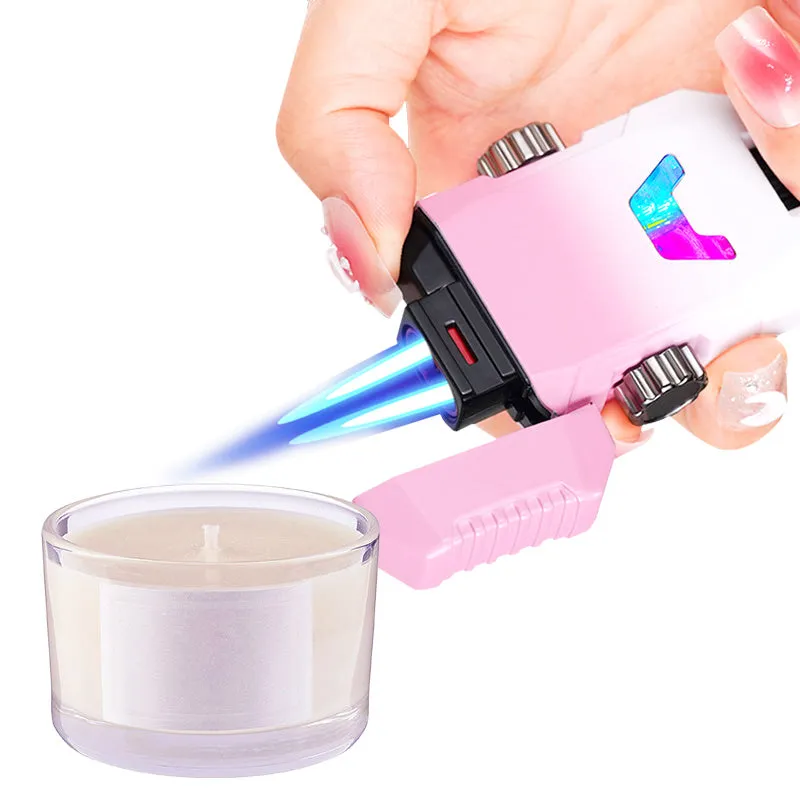 Xmas Sales - 50% OFF Cool Decompression Gyro Double Straight Punch Lighter