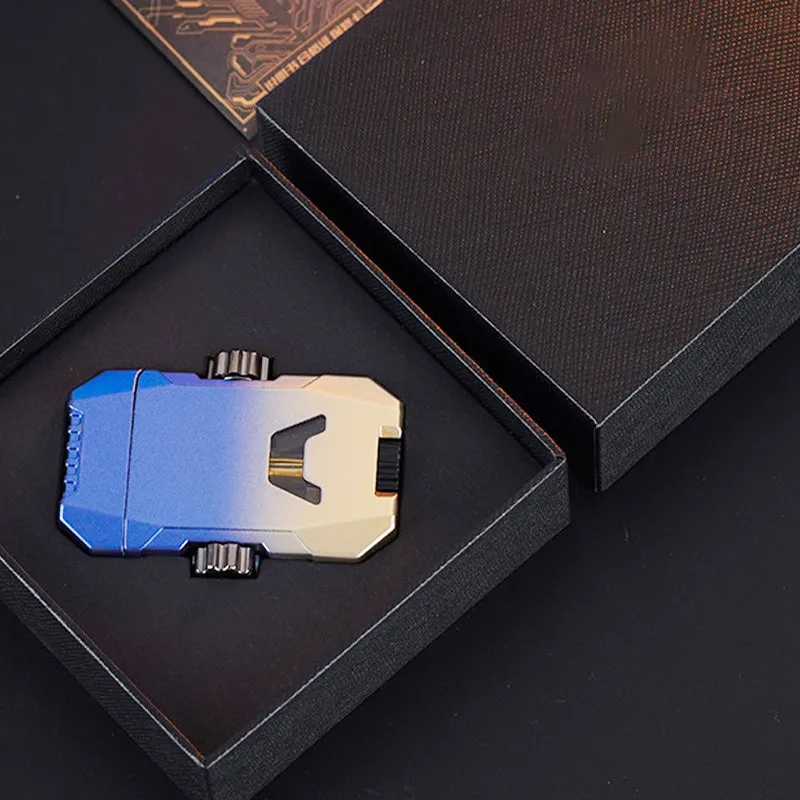 Xmas Sales - 50% OFF Cool Decompression Gyro Double Straight Punch Lighter