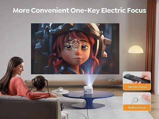 Yaber E1 Mini Projector with 5G WiFi and Bluetooth 5.2