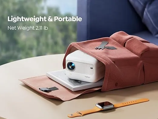 Yaber E1 Mini Projector with 5G WiFi and Bluetooth 5.2